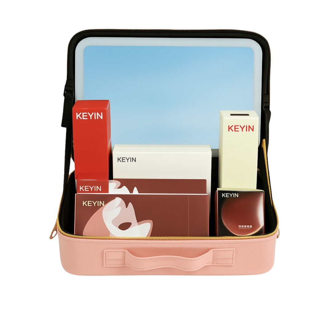 KEYIN Collagen Glow 4 in 1 Set With Free Eye mask and LED Make Up Box