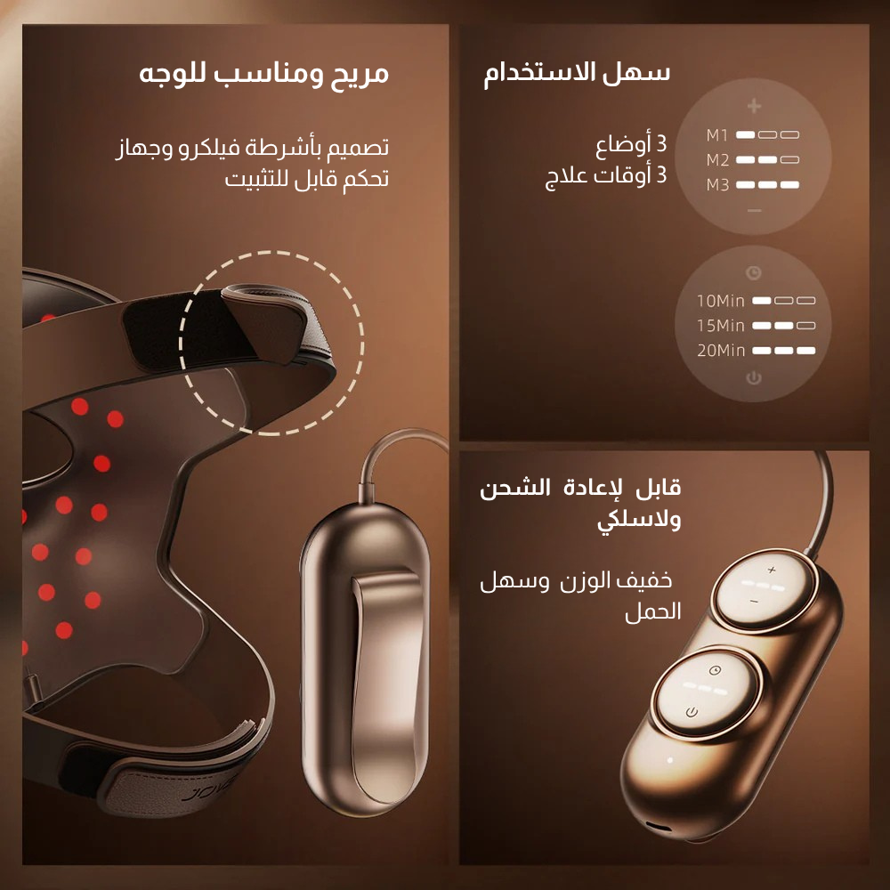 قناع جوفز بالليزر رباعي الأبعاد لمكافحة الشيخوخة