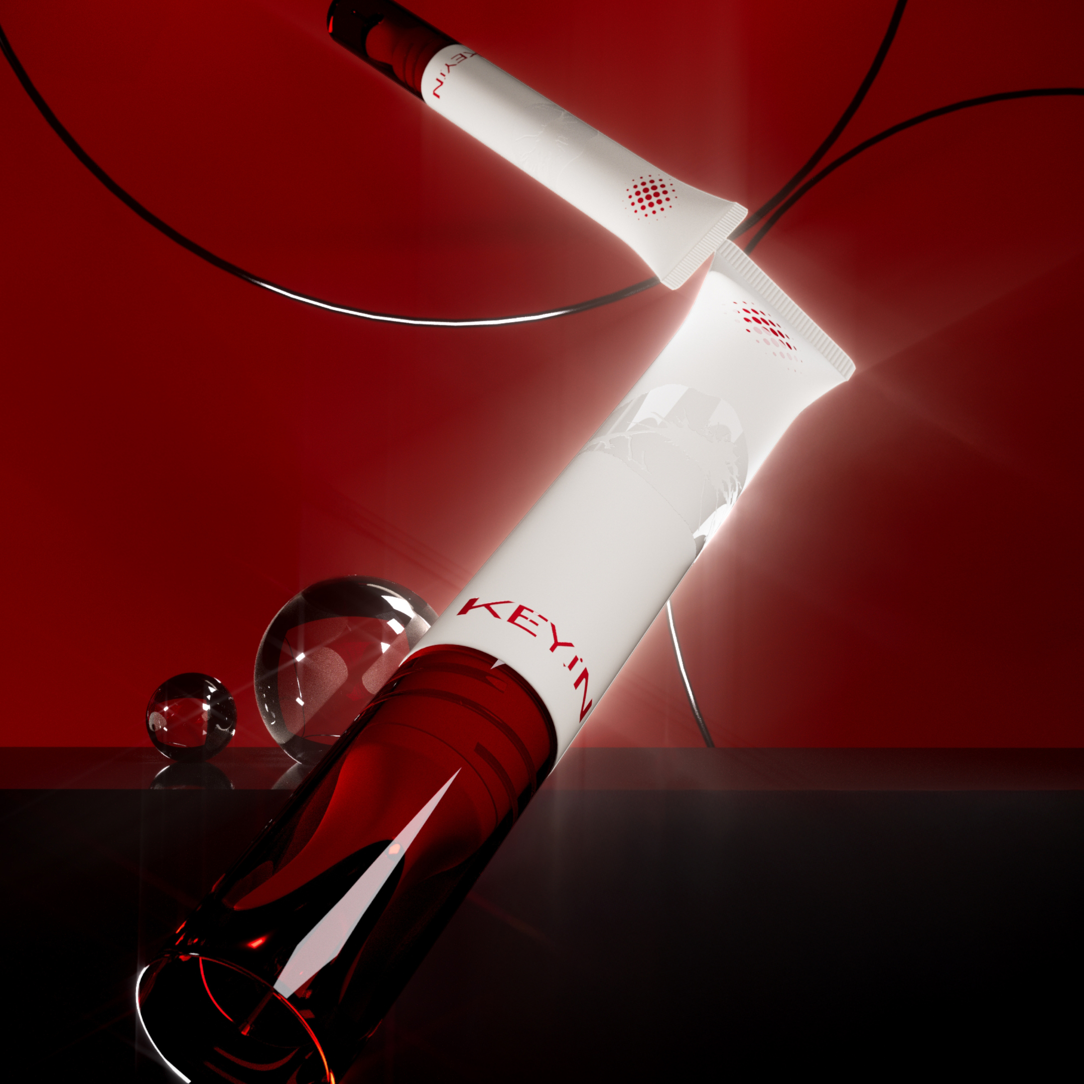 ملمع شفاه معزز بالكولاجين من Keyin عدد 2