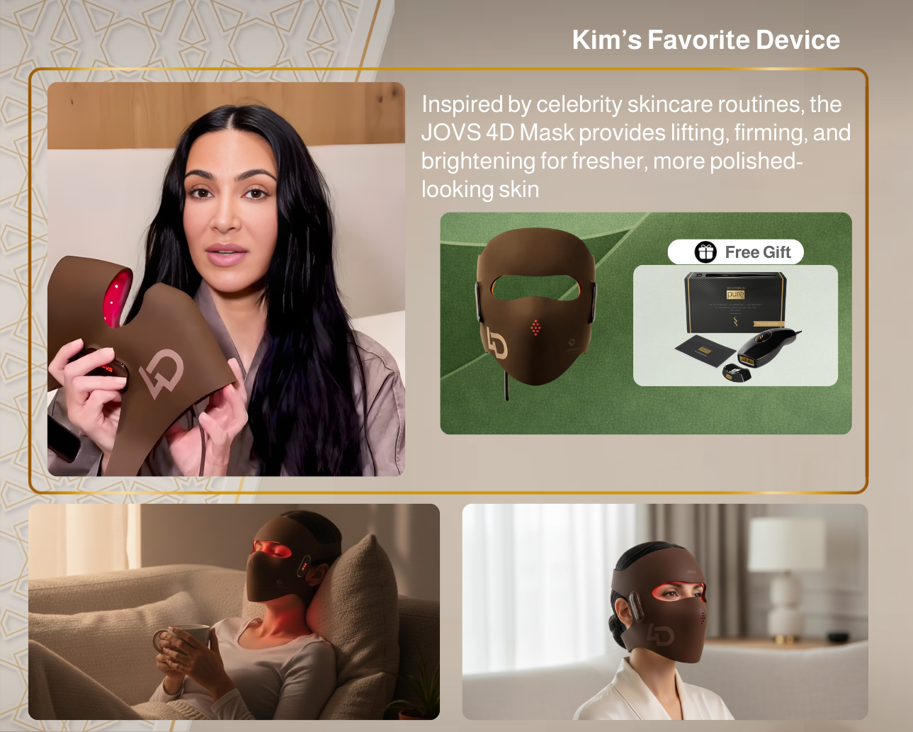 JOVS 4D Laser Anti-Aging Therapy Mask